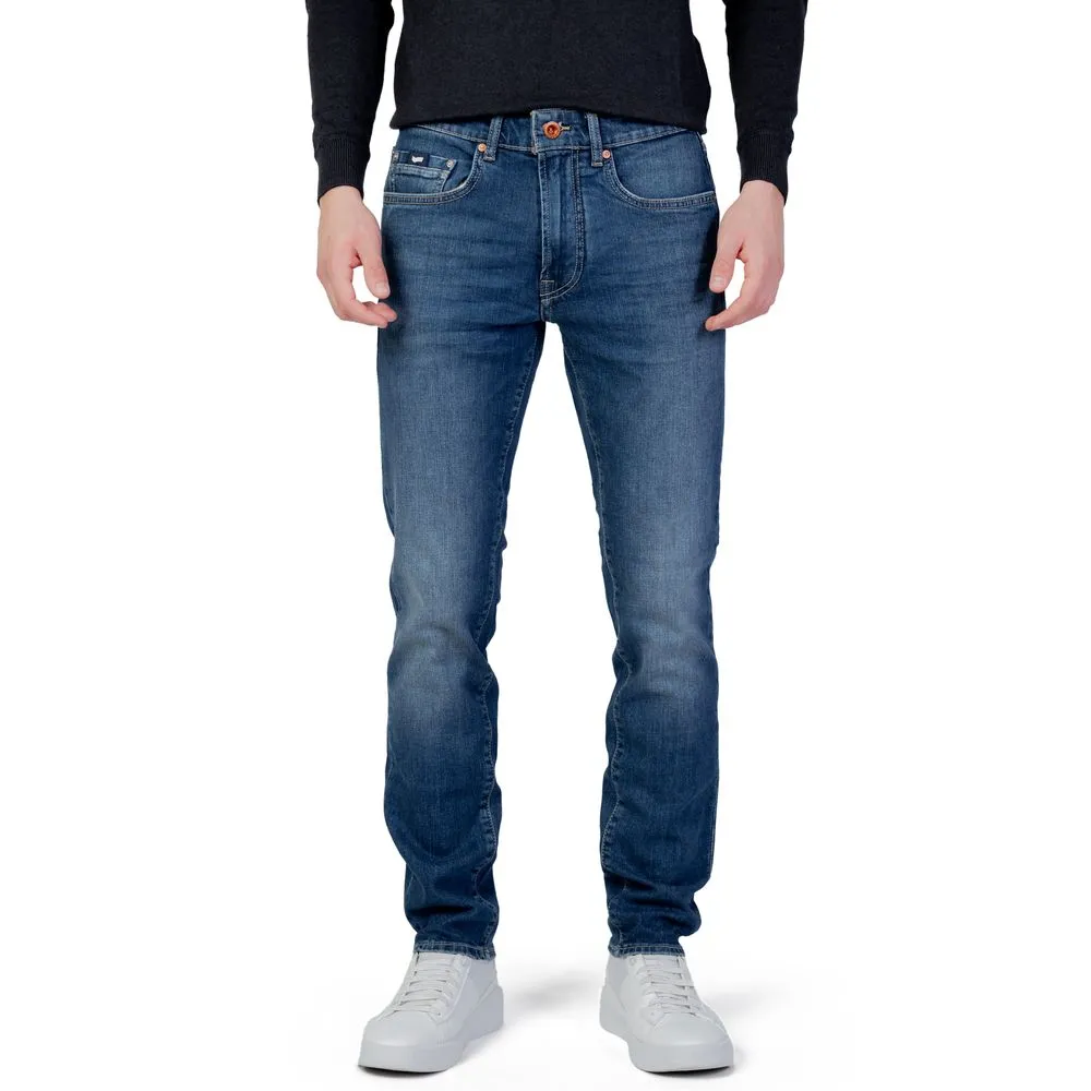Gas Men's Blue Cotton Jeans & Pant