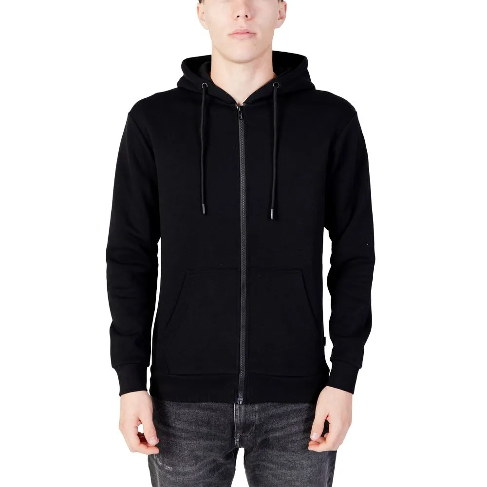 Jack Jones Men's Black Polyester Sweater