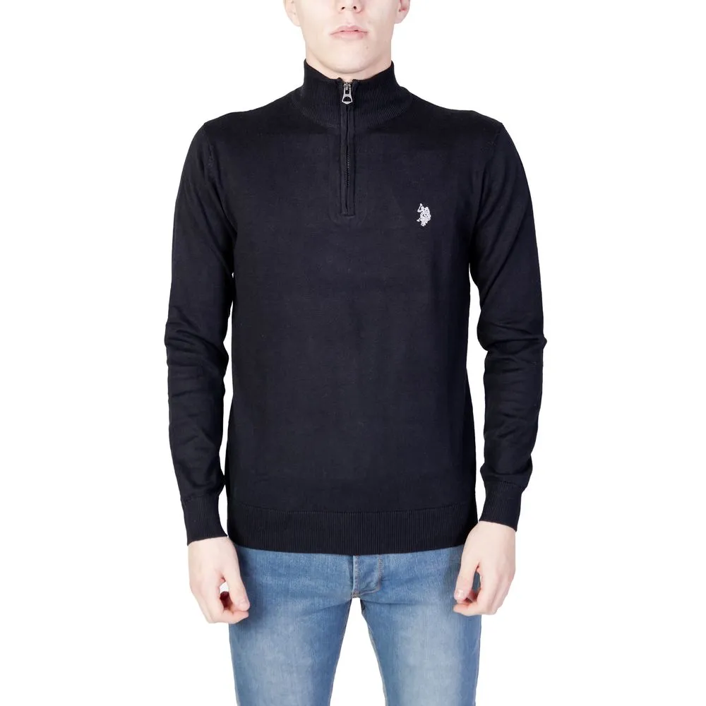 U.S. POLO ASSN. Men's Black Cotton Sweater