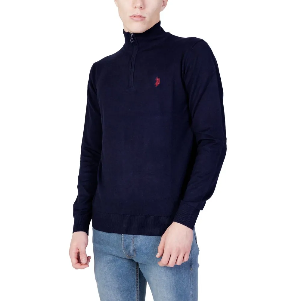U.S. POLO ASSN. Men's Blue Cotton Sweater