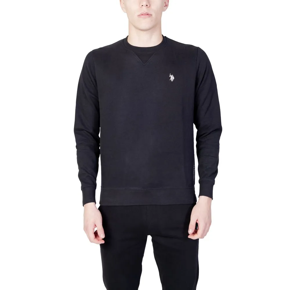 U.S. POLO ASSN. Men's Black Cotton Sweater