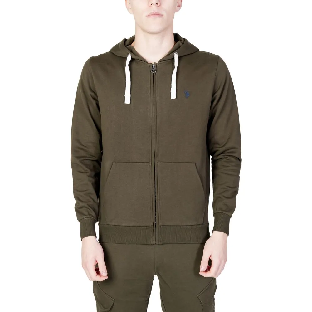 U.S. POLO ASSN. Men's Green Cotton Sweater