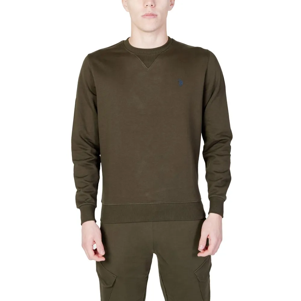 U.S. POLO ASSN. Men's Green Cotton Sweater