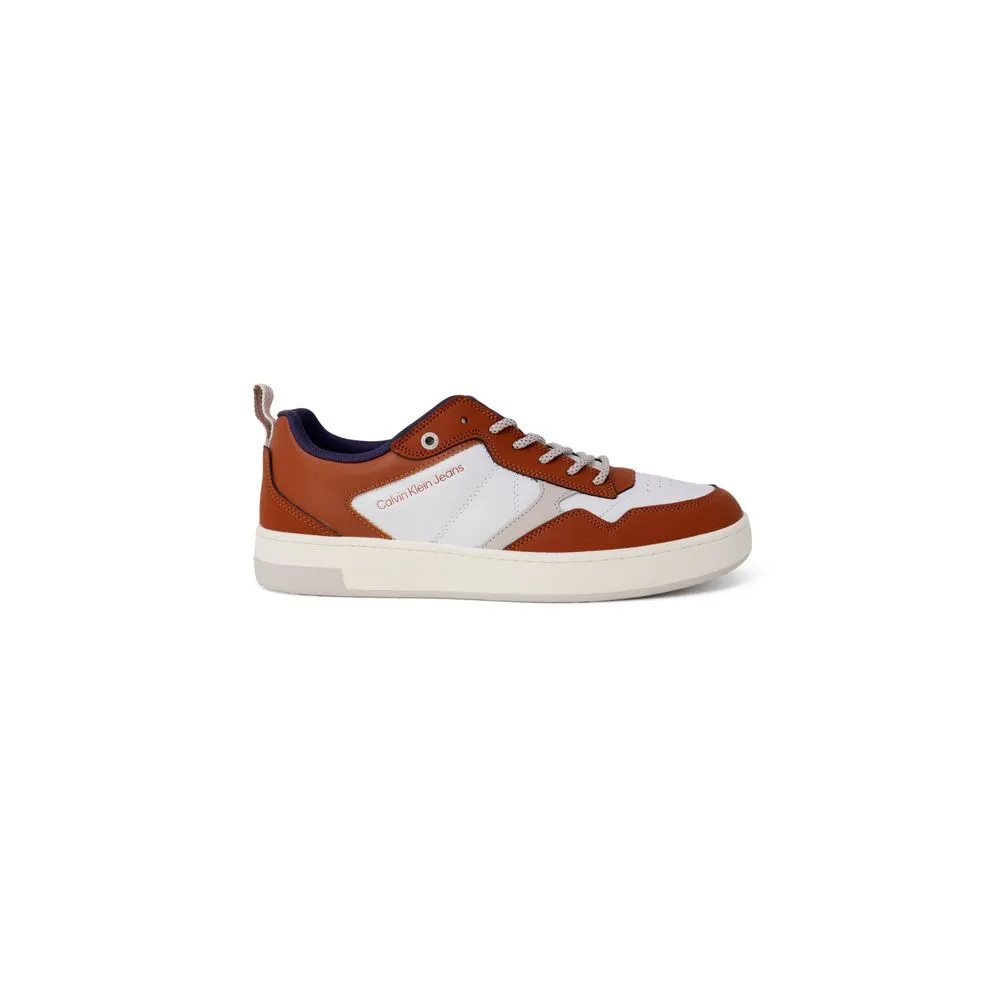 Calvin Klein Jeans Men's Brown Leather Sneaker
