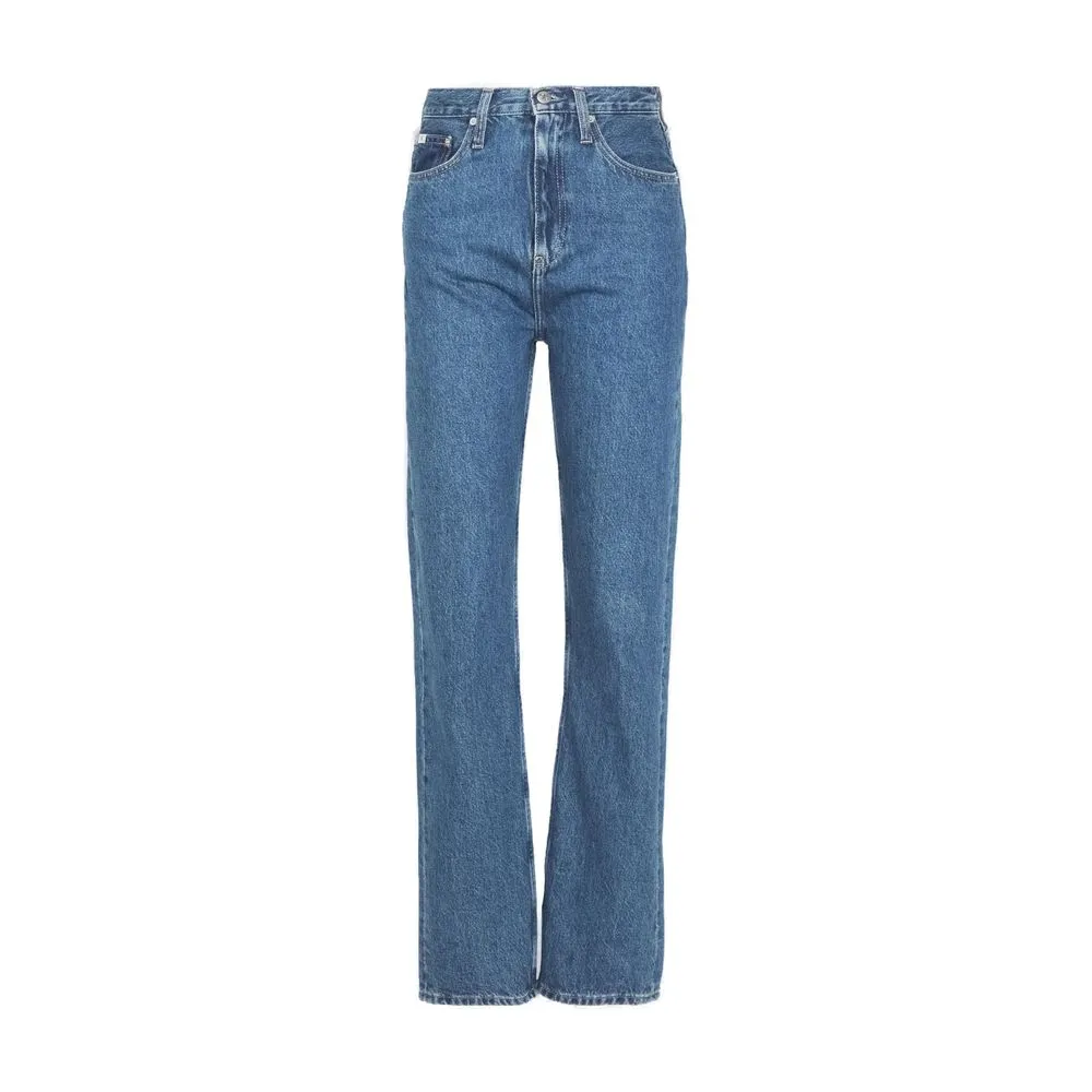 Calvin Klein Jeans Women's Light Blue Cotton Jeans & Pant