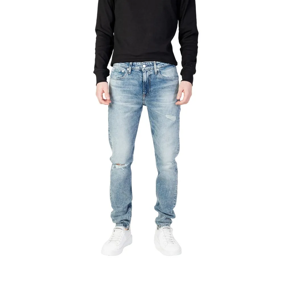 Calvin Klein Jeans Men's Light Blue Cotton Jeans & Pant