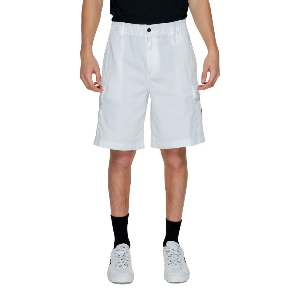 Calvin Klein Jeans Men's White Cotton Short