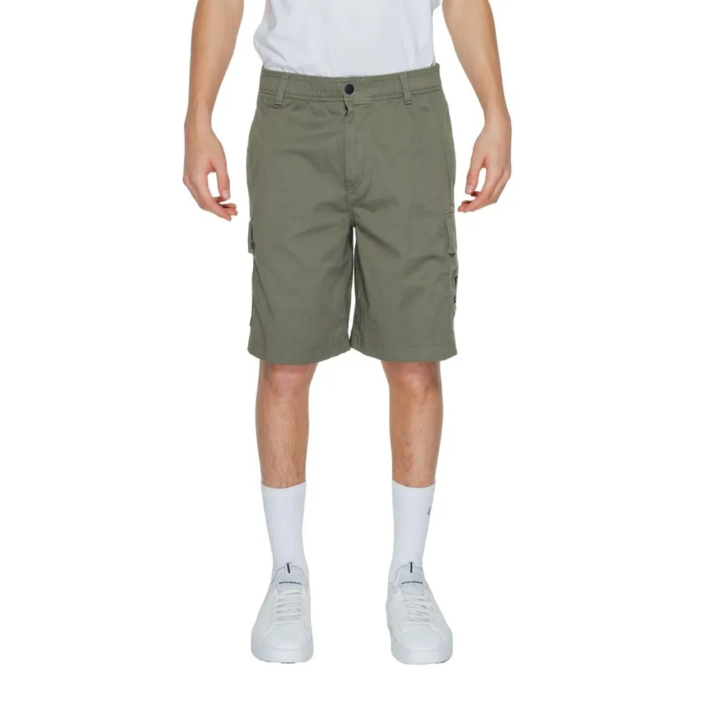 Calvin Klein Jeans Men's Green Cotton Short