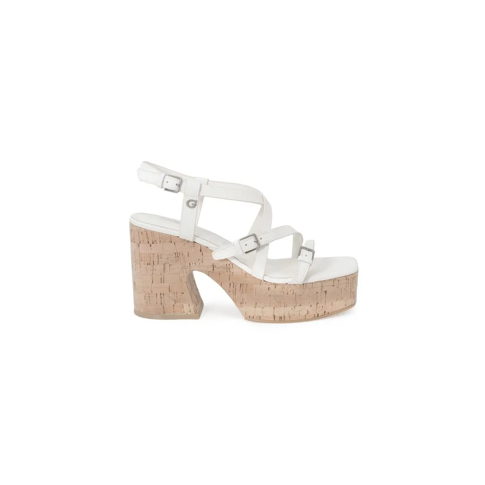 Guess Women's Beige Leather Sandal