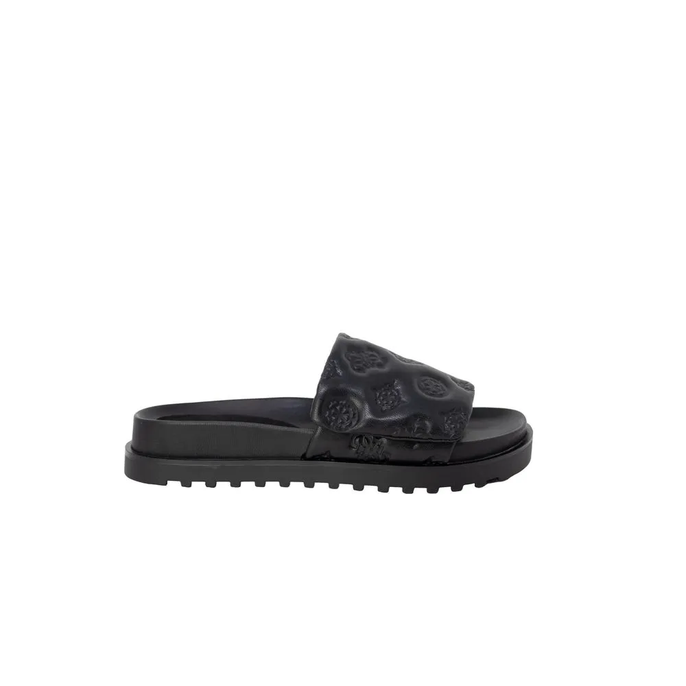 Guess Women's Black Synthetic Material Sandal
