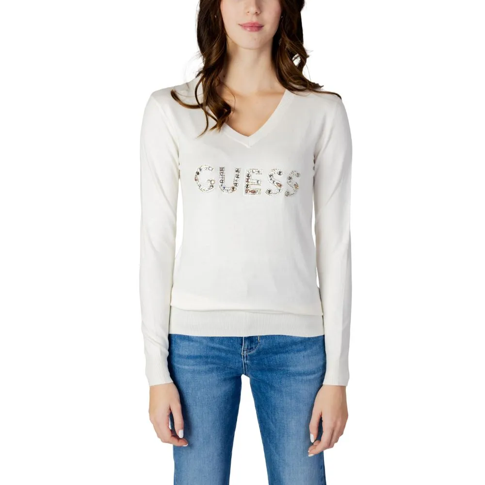 Guess Women's White Viscose Tops & T-Shirt
