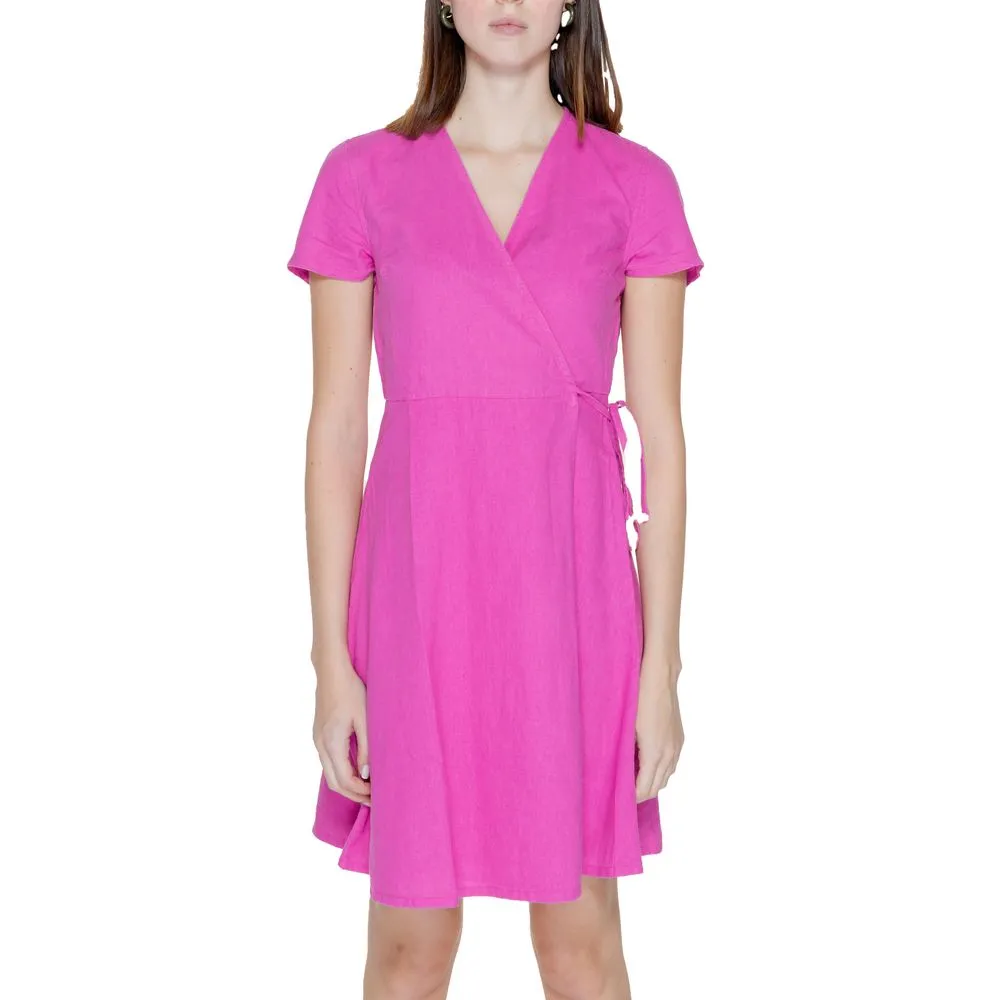 Only Women's Multicolor Linen Dress