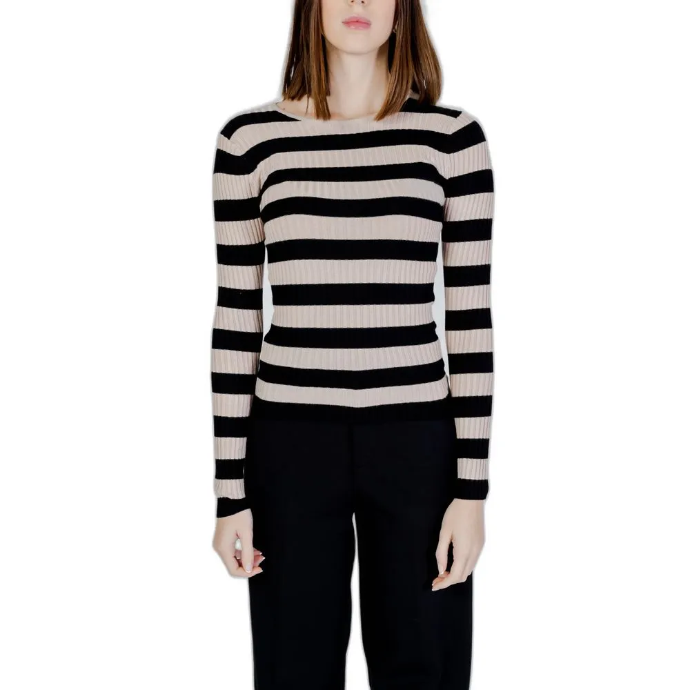 Only Women's Beige Viscose Tops & T-Shirt