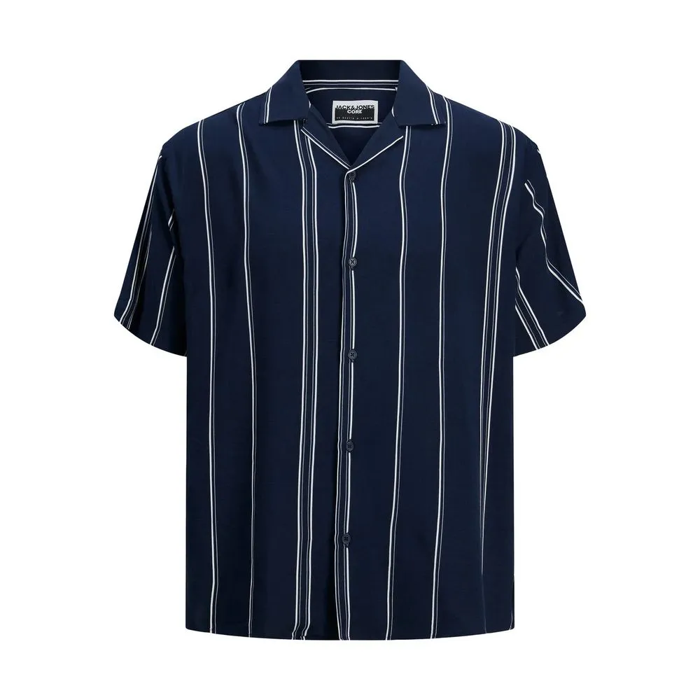 Jack Jones Men's Blue Viscose Shirt