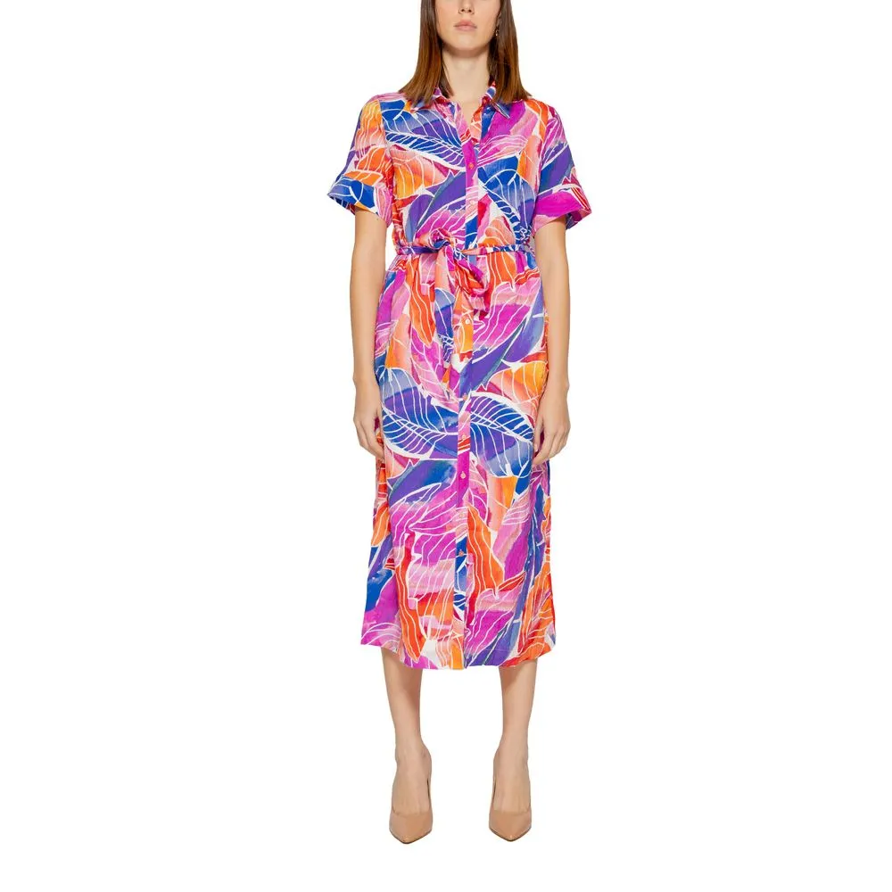 Vila Clothes Women's Multicolor Viscose Dress