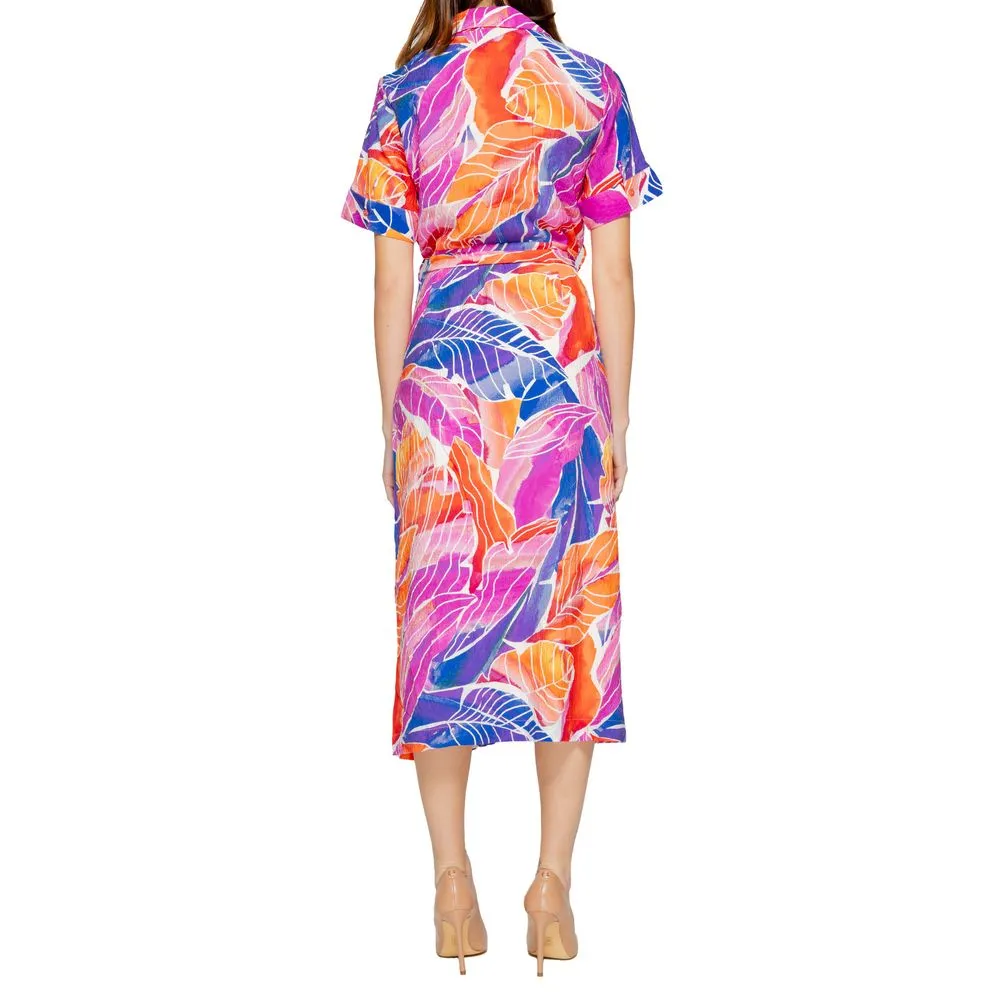 Vila Clothes Women's Multicolor Viscose Dress