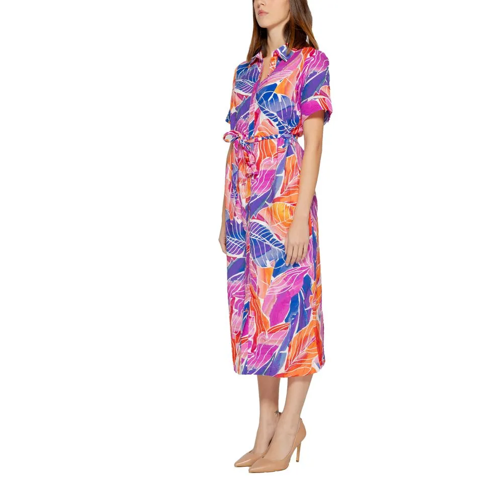 Vila Clothes Women's Multicolor Viscose Dress