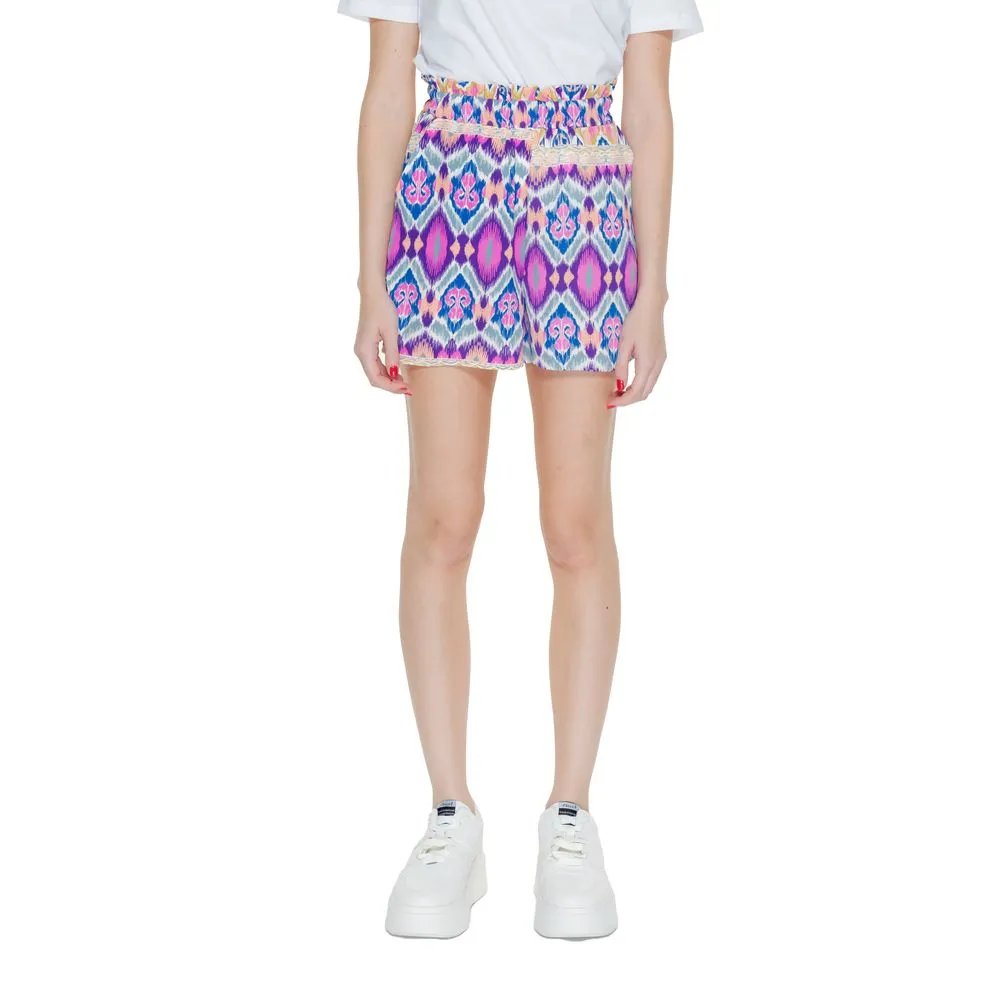 Only Women's Multicolor Polyester Polyester Short