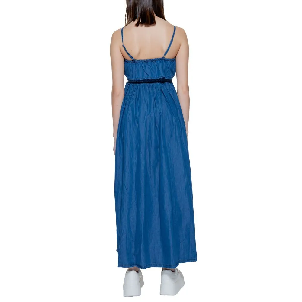 Only Women's Blue Cotton Dress