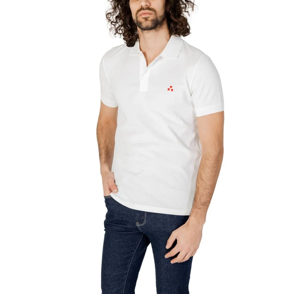 Peuterey Men's White Cotton Polo Shirt