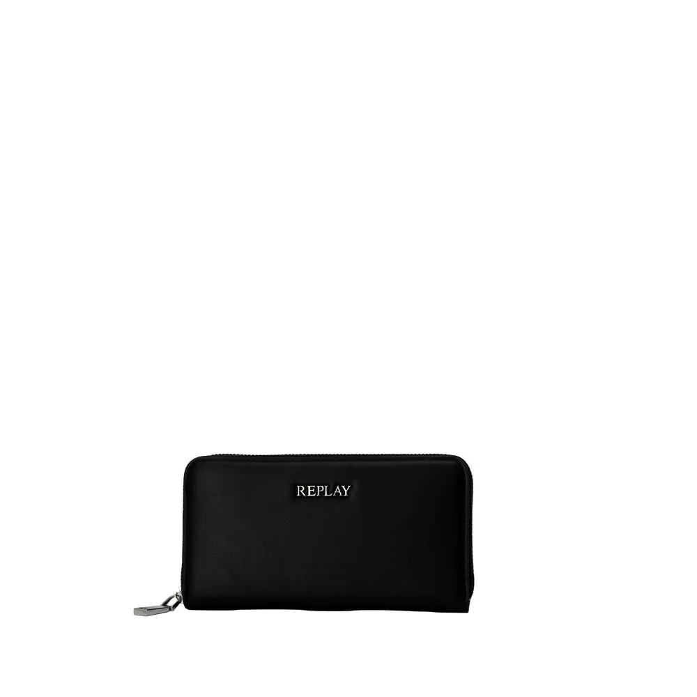 Replay Men's Black Polyethylene Wallet