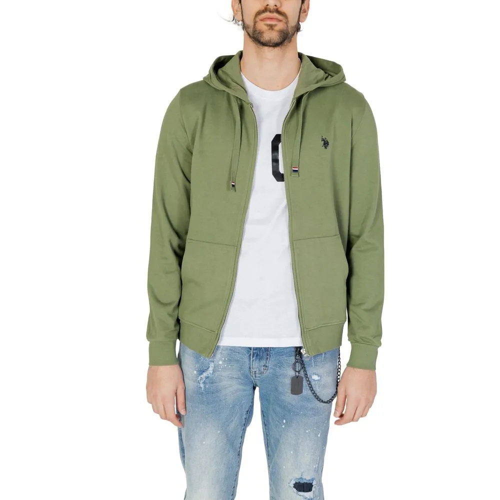 U.S. POLO ASSN. Men's Green Cotton Sweater