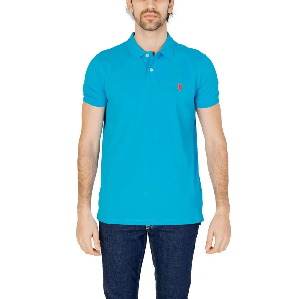 U.S. POLO ASSN. Men's Blue Cotton Polo Shirt