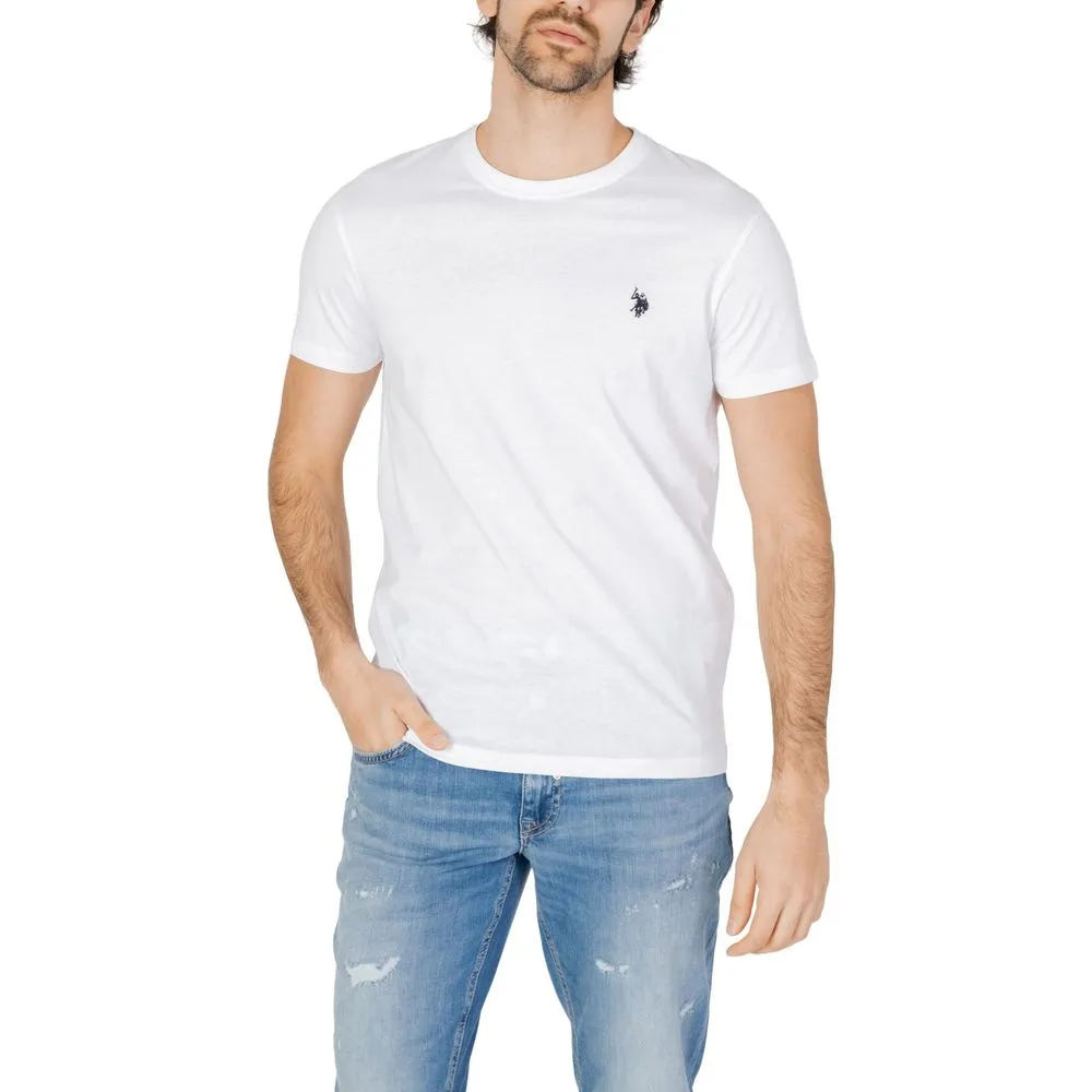 U.S. POLO ASSN. Men's White Cotton T-Shirt
