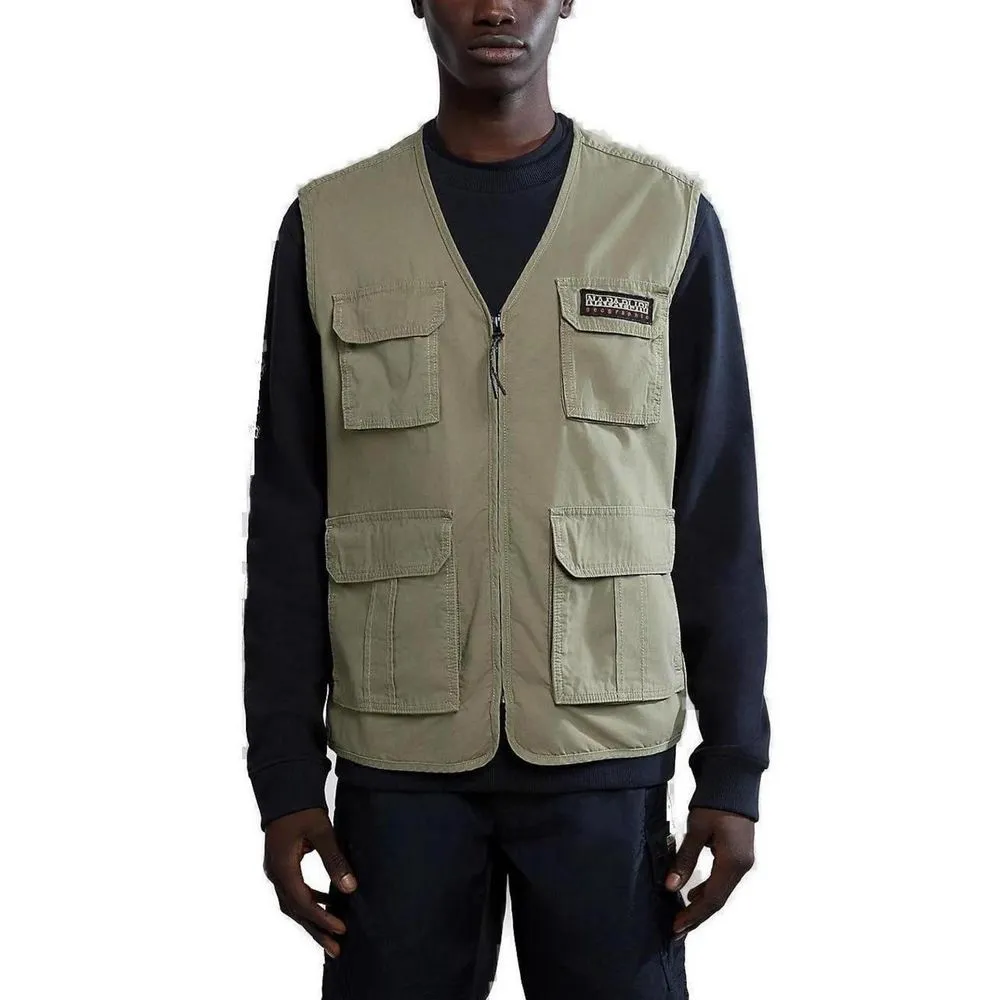 Napapijri Men's Green Cotton Jacket