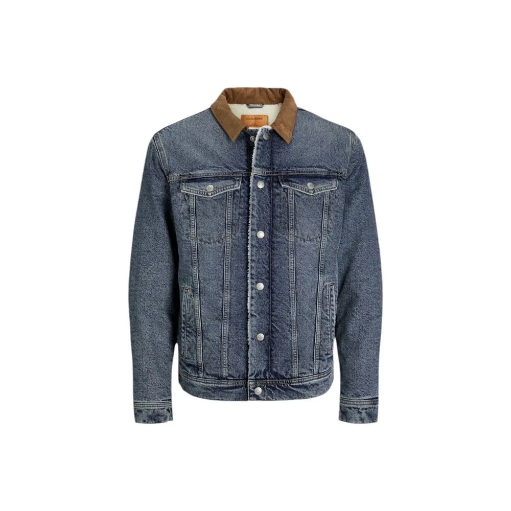 Jack Jones Men's Blue Cotton Jacket