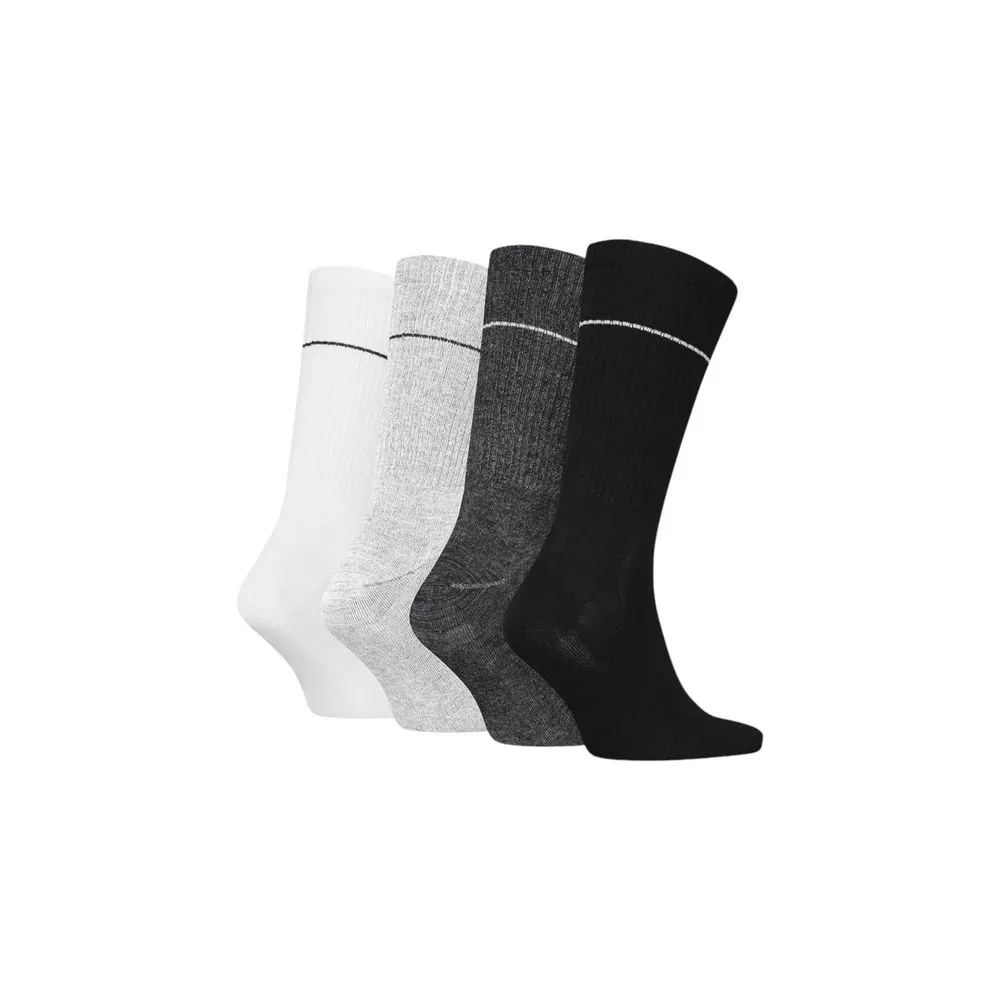 Calvin Klein Men's Black And White Cotton Sock
