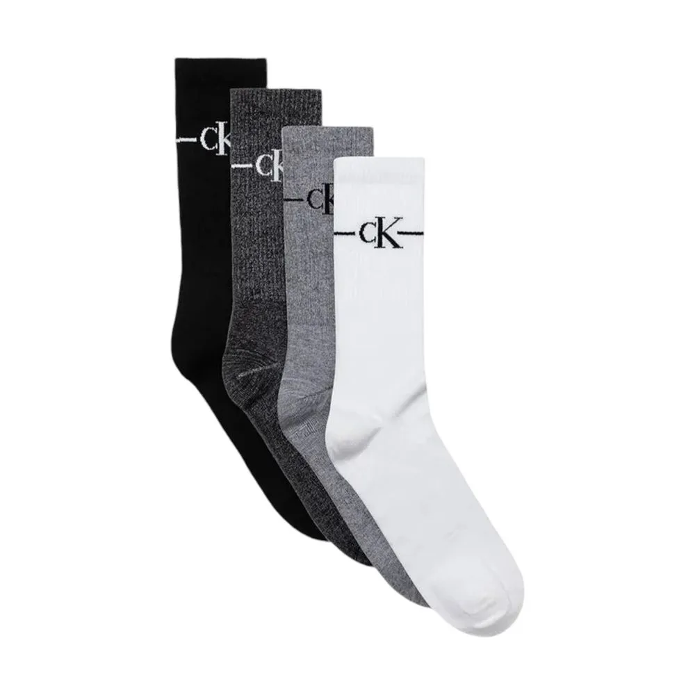 Calvin Klein Men's Black And White Cotton Sock
