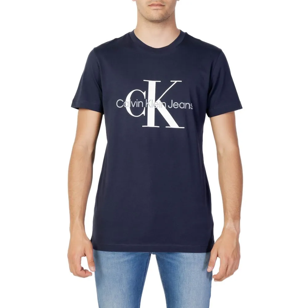 Calvin Klein Jeans Men's Blue Cotton T-Shirt
