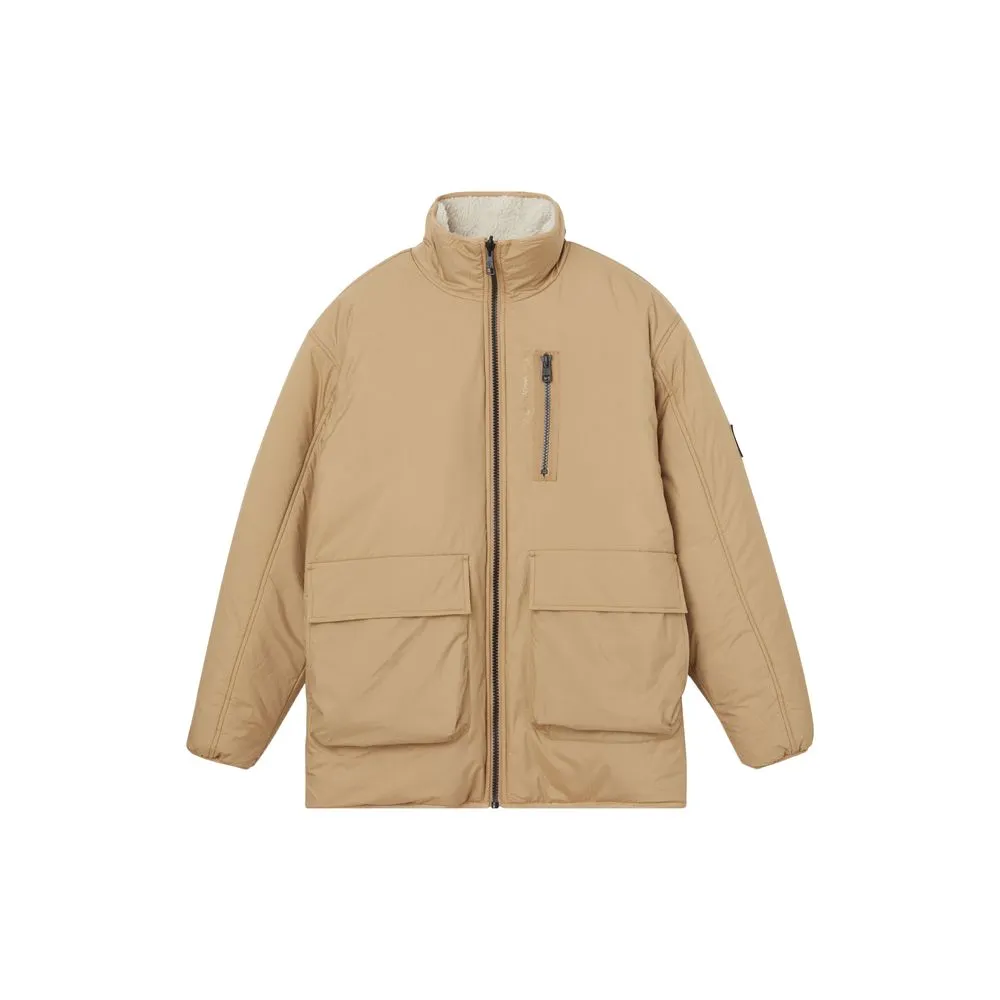 Calvin Klein Jeans Men's Beige Recycled Polyester Jacket