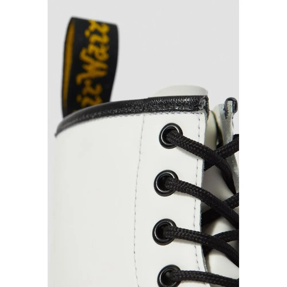 Dr. Martens Women's White Leather Boot