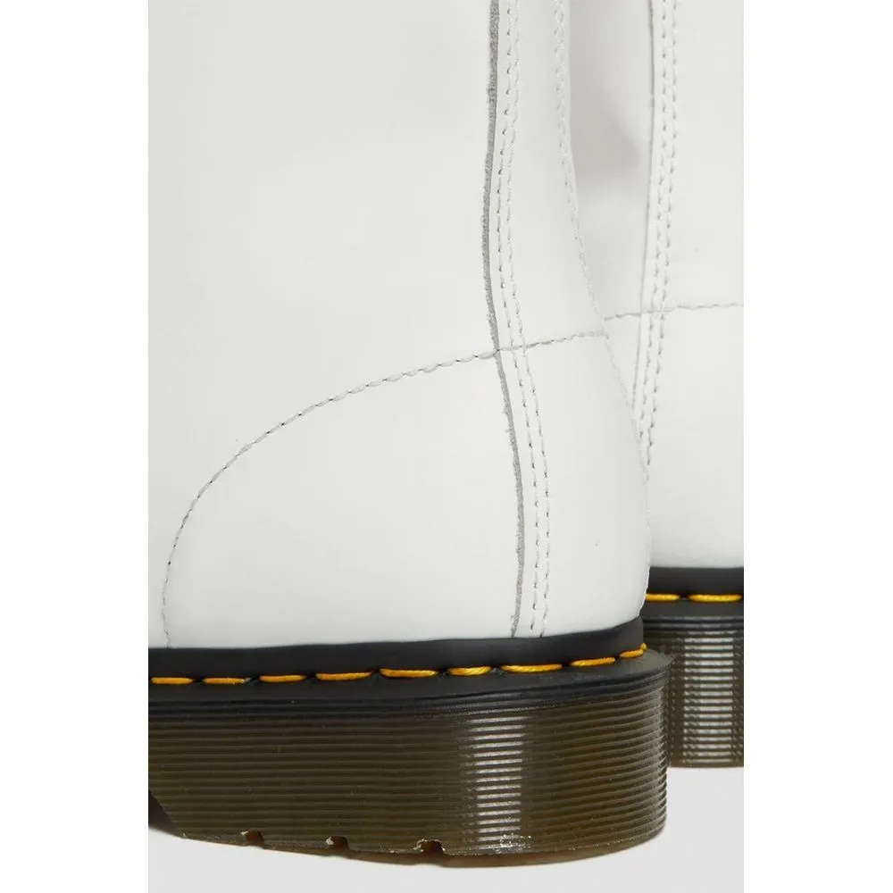 Dr. Martens Women's White Leather Boot