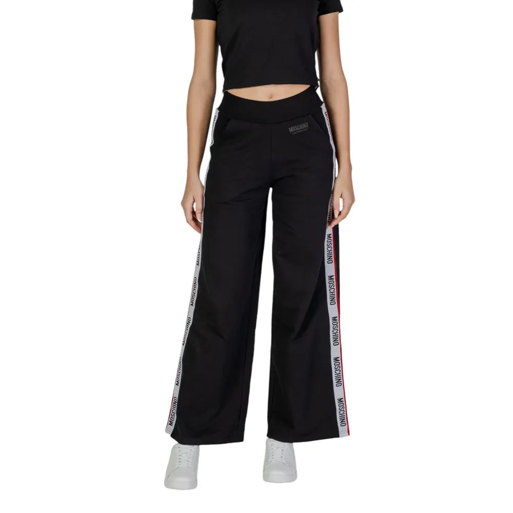 Moschino Women's Black Cotton Jeans & Pant