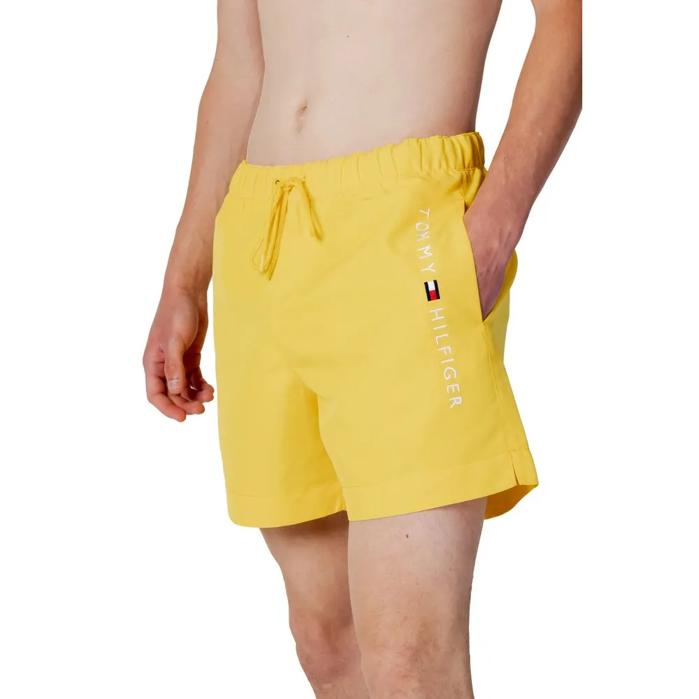 Tommy Hilfiger Men's Yellow Polyester Swimwear