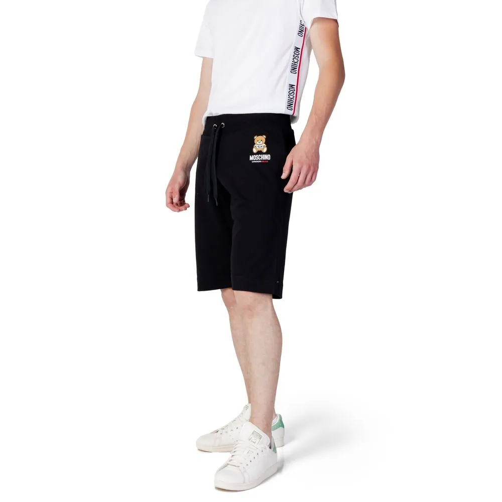 Moschino Men's Black Cotton Short