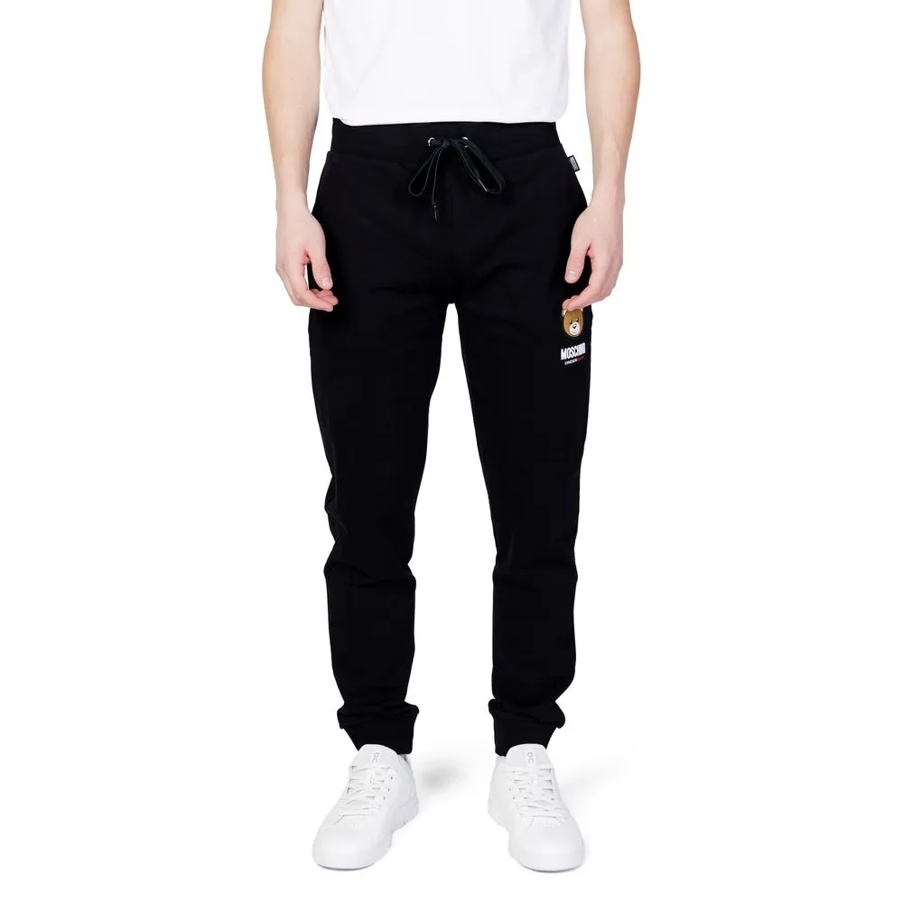 Moschino Men's Black Cotton Jeans & Pant