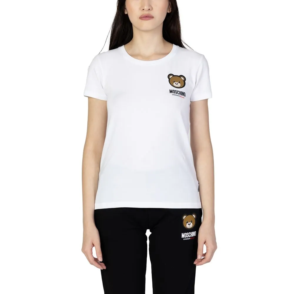 Moschino Women's White Cotton Tops & T-Shirt
