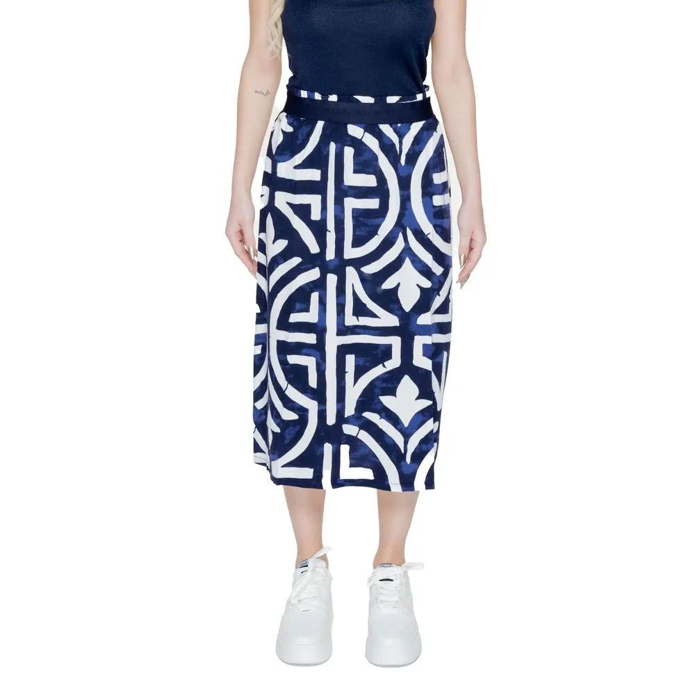 Street One Women's Blue Viscose Skirt