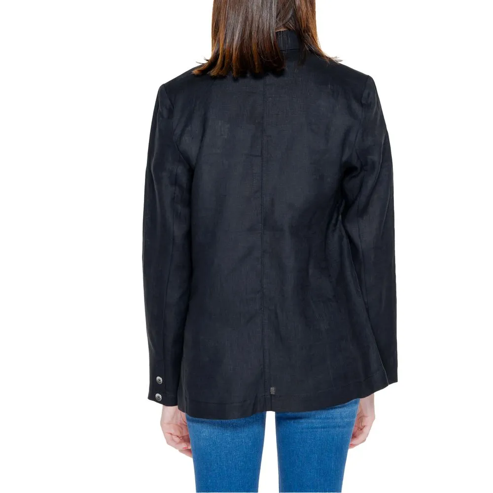 Street One Women's Black Linen Suits & Blazer