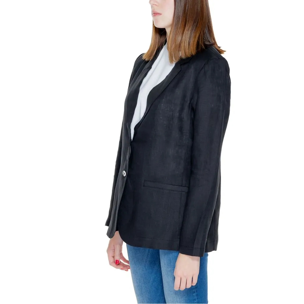 Street One Women's Black Linen Suits & Blazer