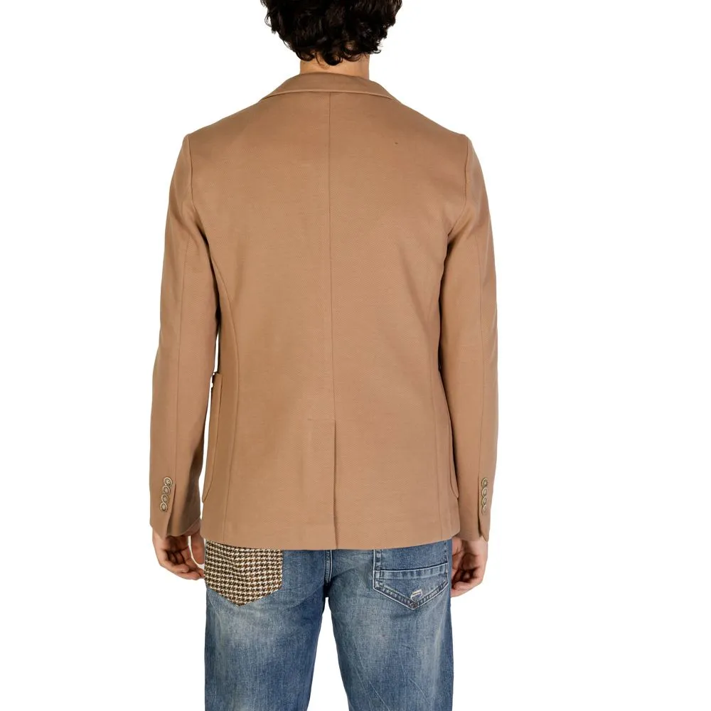 Gianni Lupo Men's Beige Cotton Blazer