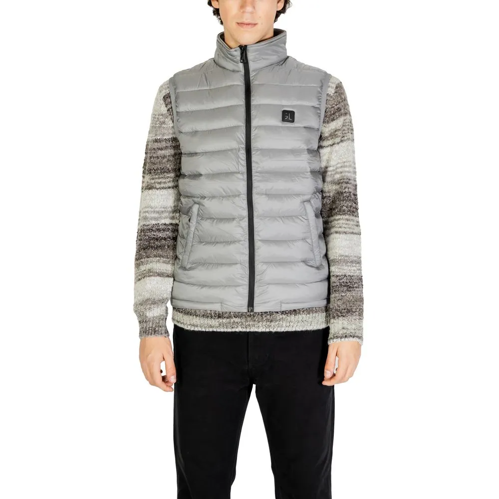 Gianni Lupo Men's Gray Polyamide Jacket