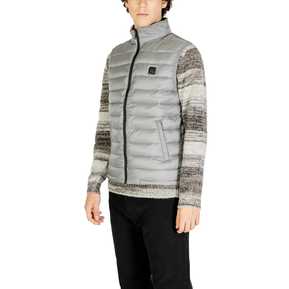 Gianni Lupo Men's Gray Polyamide Jacket