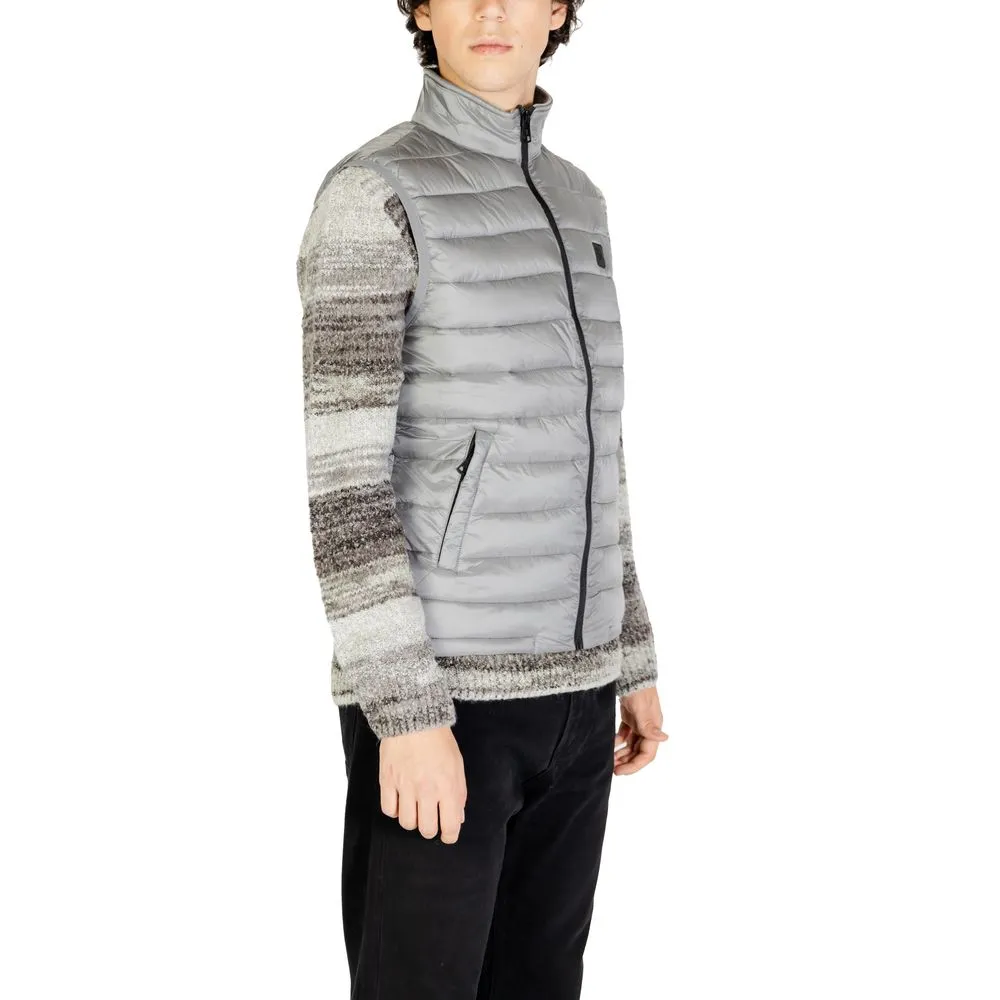 Gianni Lupo Men's Gray Polyamide Jacket