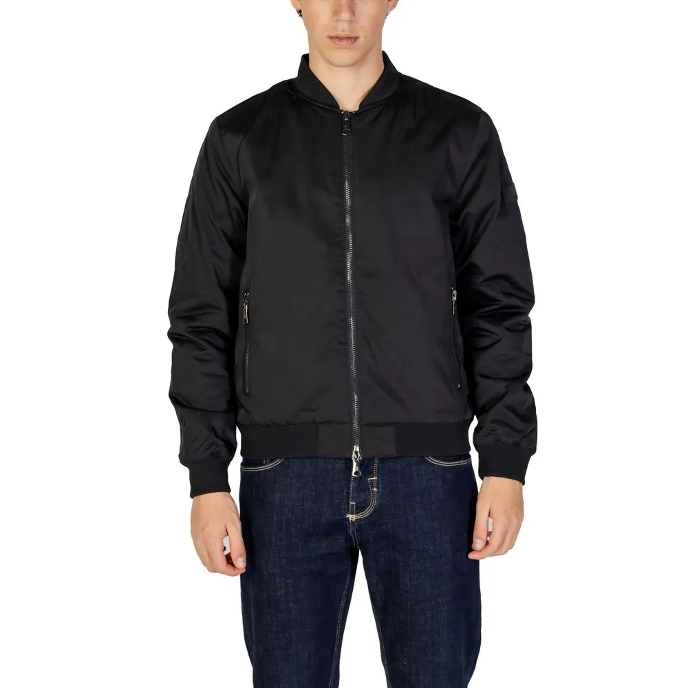 Gianni Lupo Men's Black Polyester Jacket