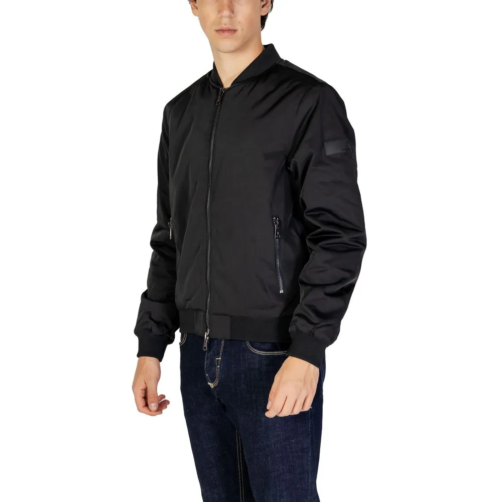 Gianni Lupo Men's Black Polyester Jacket